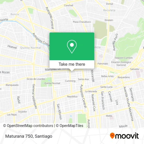 Maturana 750 map
