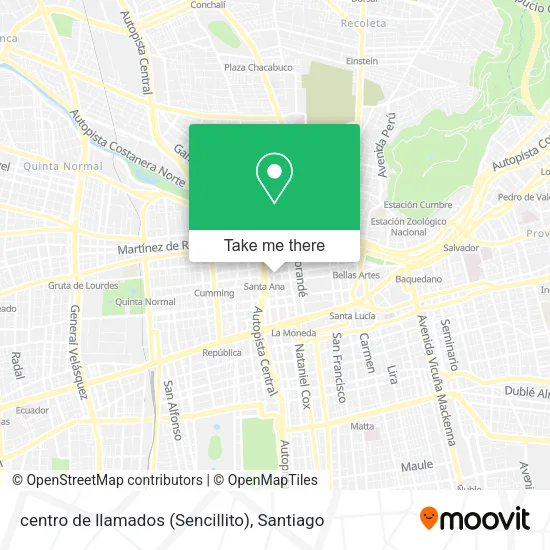 centro de llamados (Sencillito) map