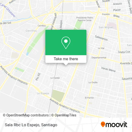 Sala Rbc Lo Espejo map