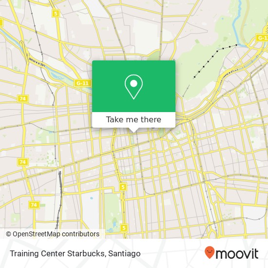 Training Center Starbucks map