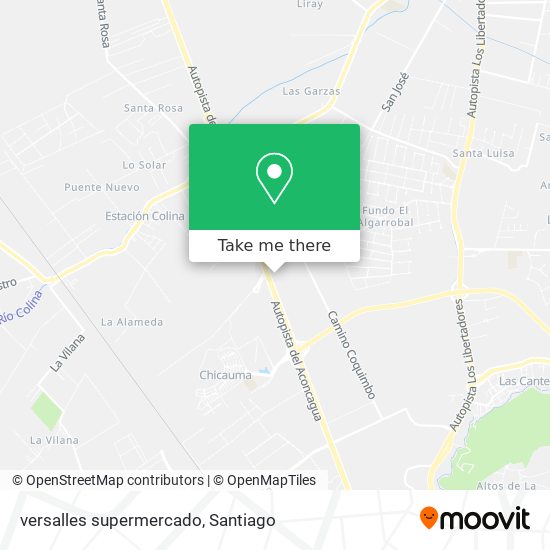 versalles supermercado map