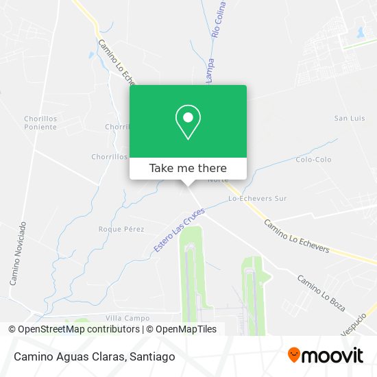 Camino Aguas Claras map