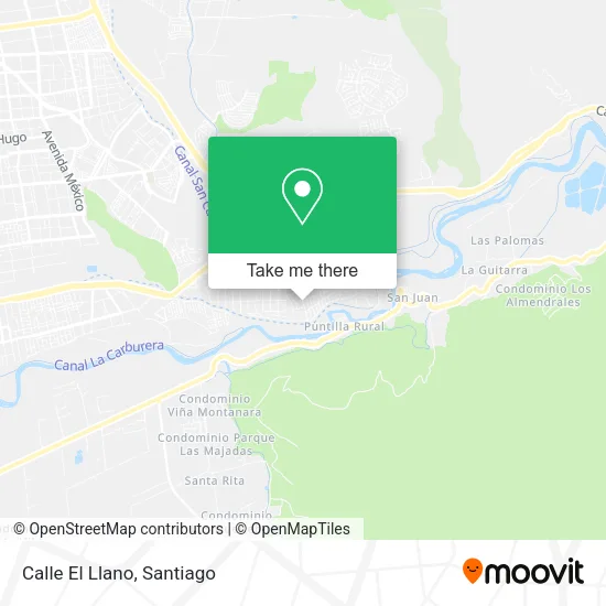 Mapa de Calle El Llano