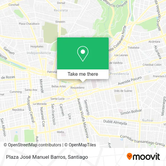 Plaza José Manuel Barros map