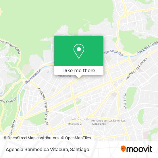 Agencia Banmédica Vitacura map