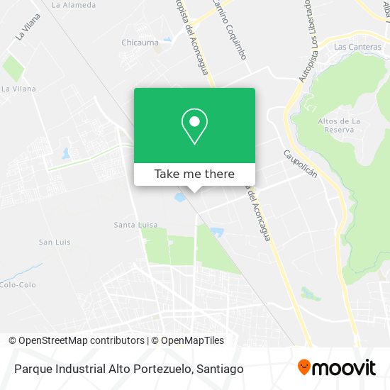 Mapa de Parque Industrial Alto Portezuelo