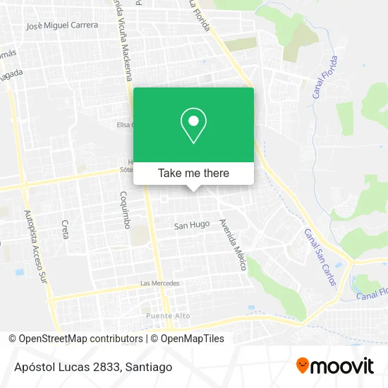 Apóstol Lucas 2833 map