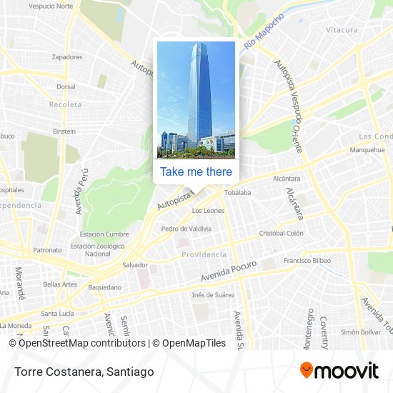 Torre Costanera map