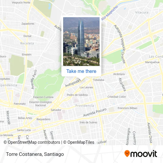 Torre Costanera map