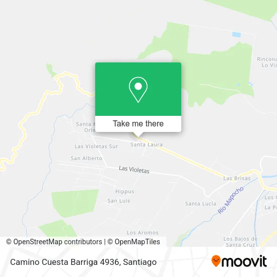Camino Cuesta Barriga 4936 map