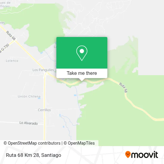 Ruta 68 Km 28 map