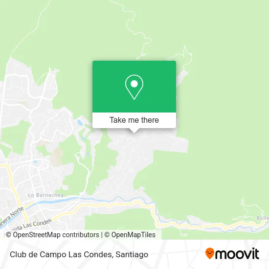 Club de Campo Las Condes map
