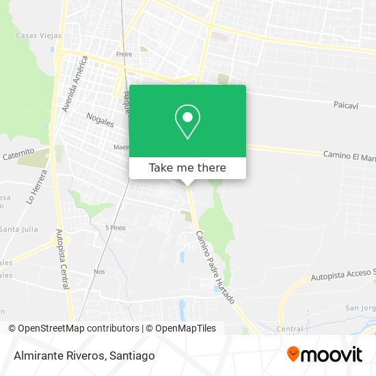 Almirante Riveros map