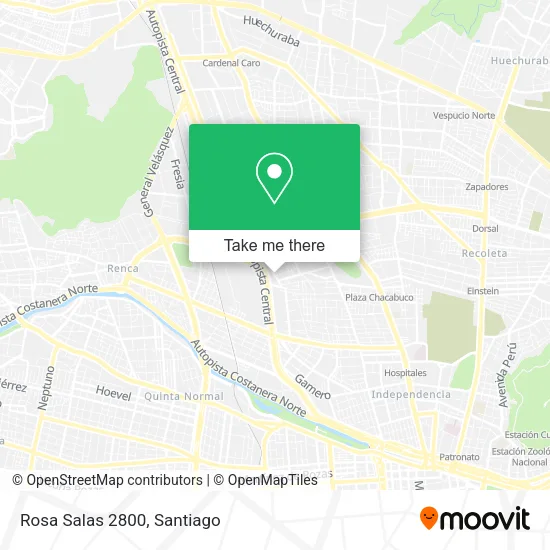 Rosa Salas 2800 map