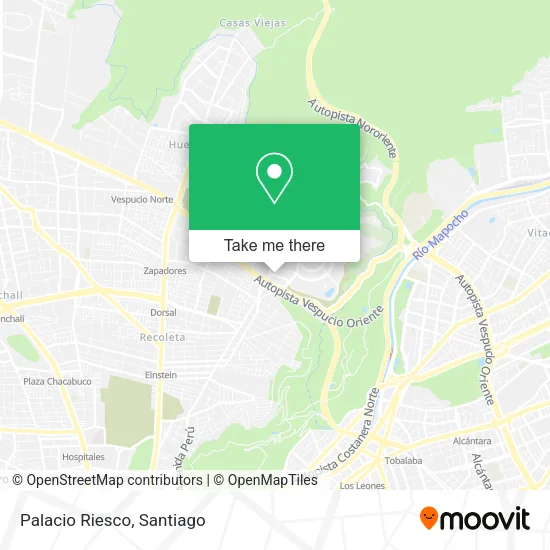 Palacio Riesco map