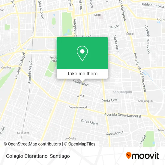Colegio Claretiano map
