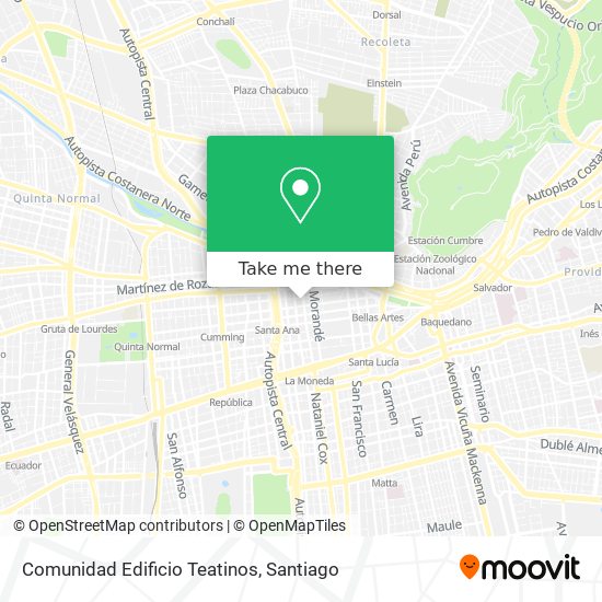 Mapa de Comunidad Edificio Teatinos