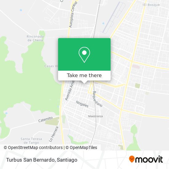 Turbus San Bernardo map