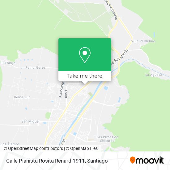 Mapa de Calle Pianista Rosita Renard 1911