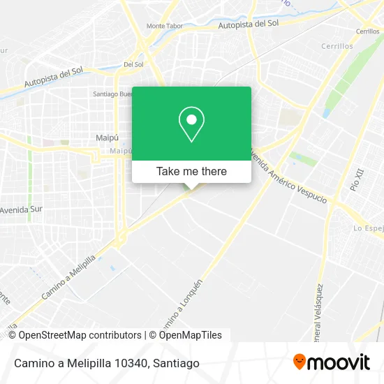 Mapa de Camino a Melipilla 10340