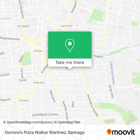 Domino's Pizza Walker Wartinez map