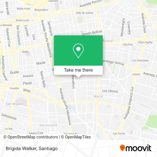 Mapa de Brígida Walker