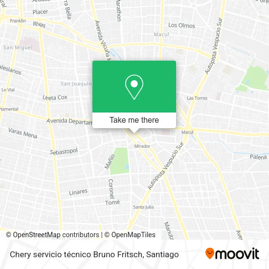 Chery servicio técnico Bruno Fritsch map