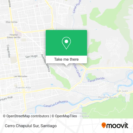 Cerro Chapulul Sur map