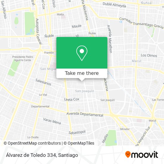 Álvarez de Toledo 334 map