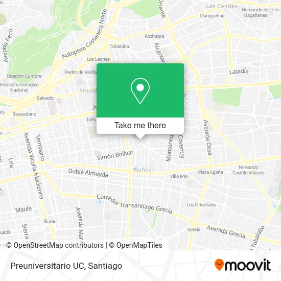 Preuniversitario UC map