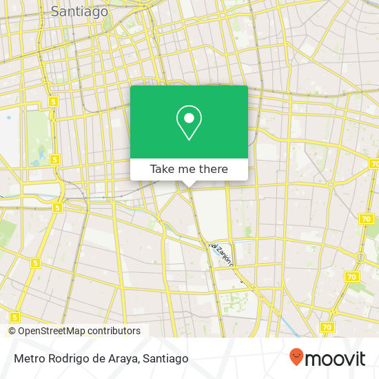 Metro Rodrigo de Araya map