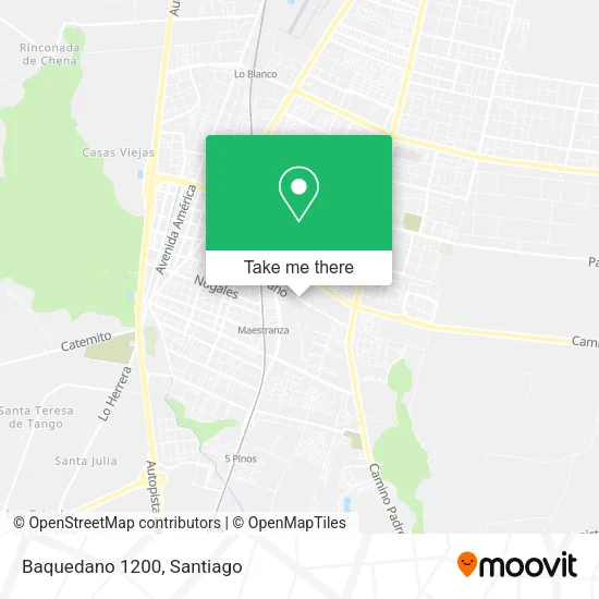 Baquedano 1200 map