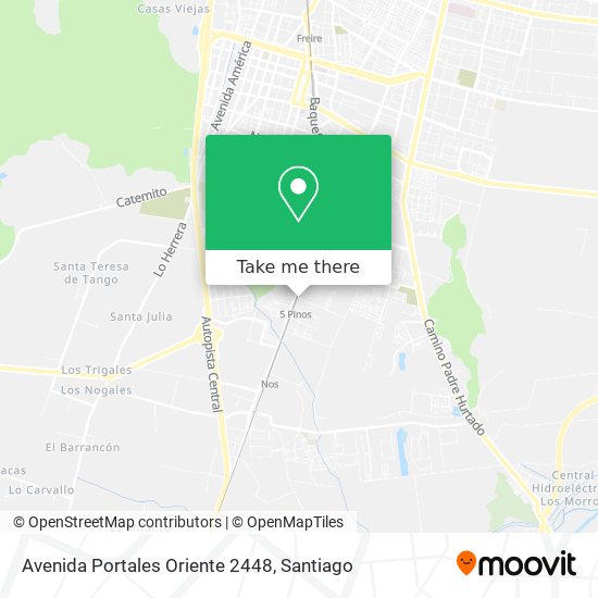 Mapa de Avenida Portales Oriente 2448
