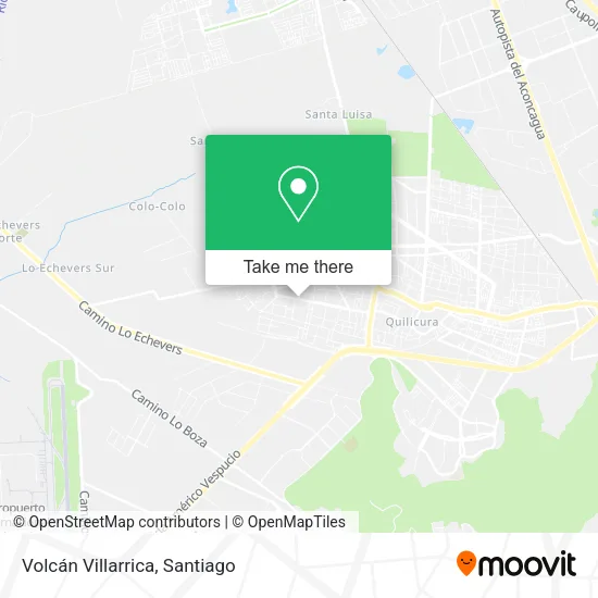 Volcán Villarrica map
