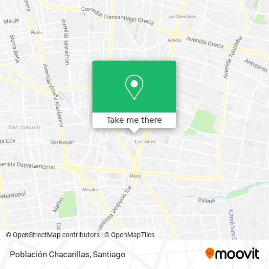 Población Chacarillas map
