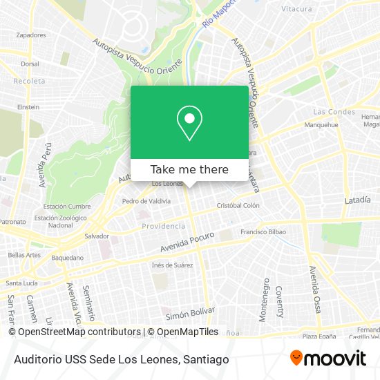 Auditorio USS Sede Los Leones map