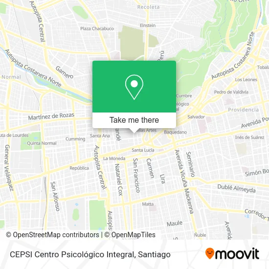 Mapa de CEPSI Centro Psicológico Integral