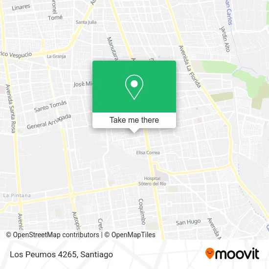 Los Peumos 4265 map
