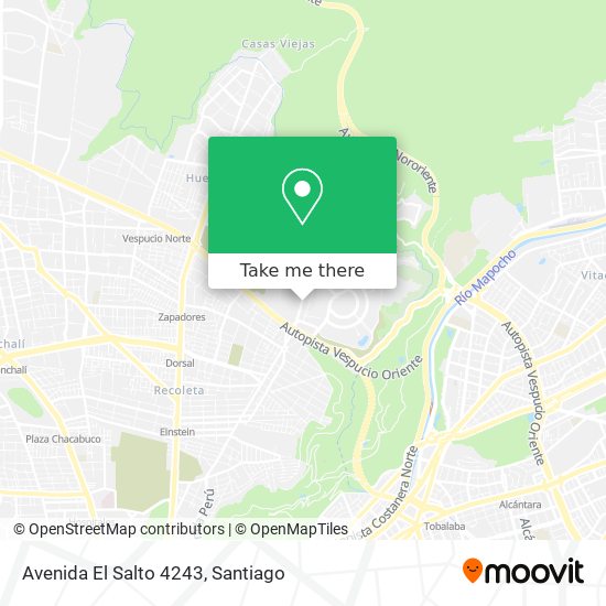 Avenida El Salto 4243 map