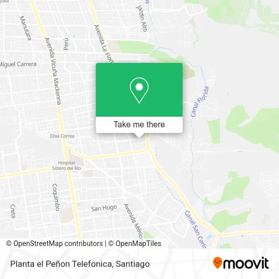 Planta el Peñon Telefonica map