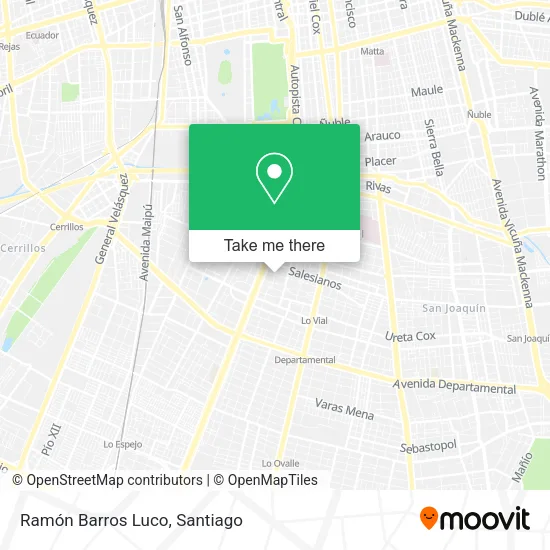 Ramón Barros Luco map