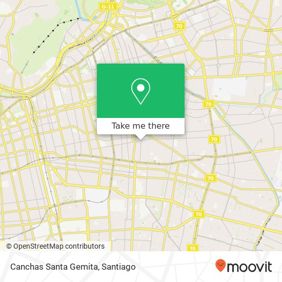Canchas  Santa Gemita map