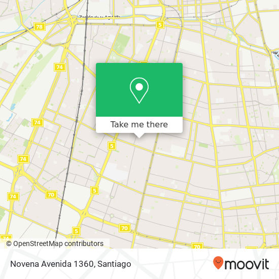 Novena Avenida 1360 map