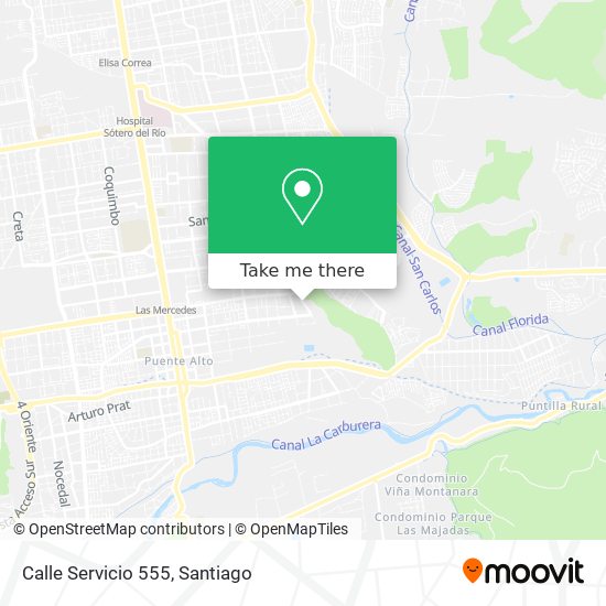 Calle Servicio 555 map