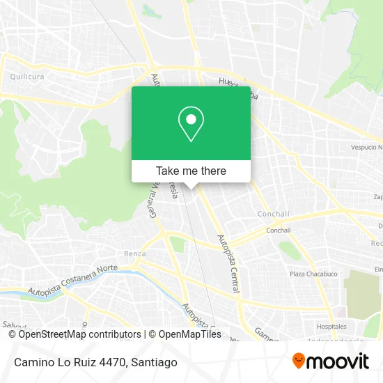 Mapa de Camino Lo Ruiz 4470
