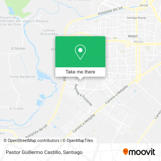 Pastor Guillermo Castillo map