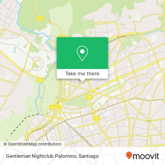 Gentleman Nightclub Palomino map