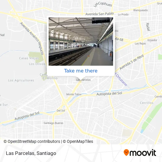 Las Parcelas map