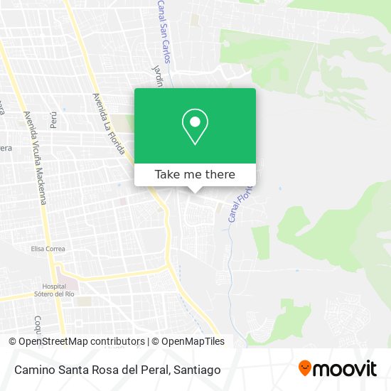 Camino Santa Rosa del Peral map