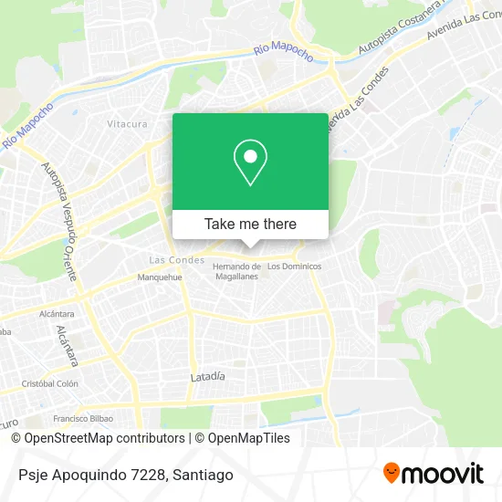 Psje Apoquindo 7228 map